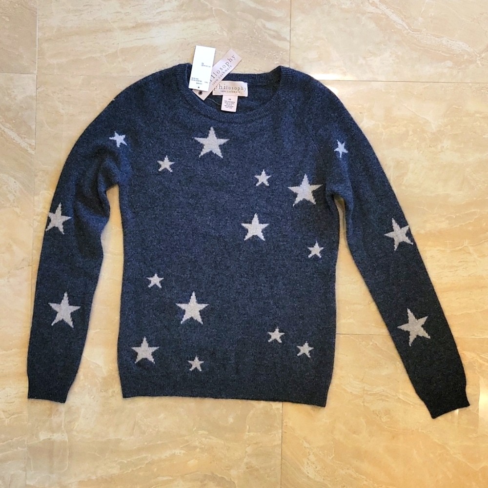 100% Cashmere Stars Sweater